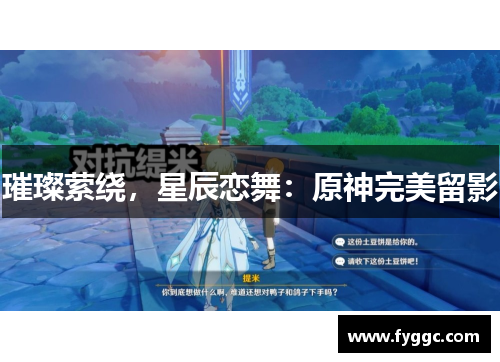 璀璨萦绕，星辰恋舞：原神完美留影